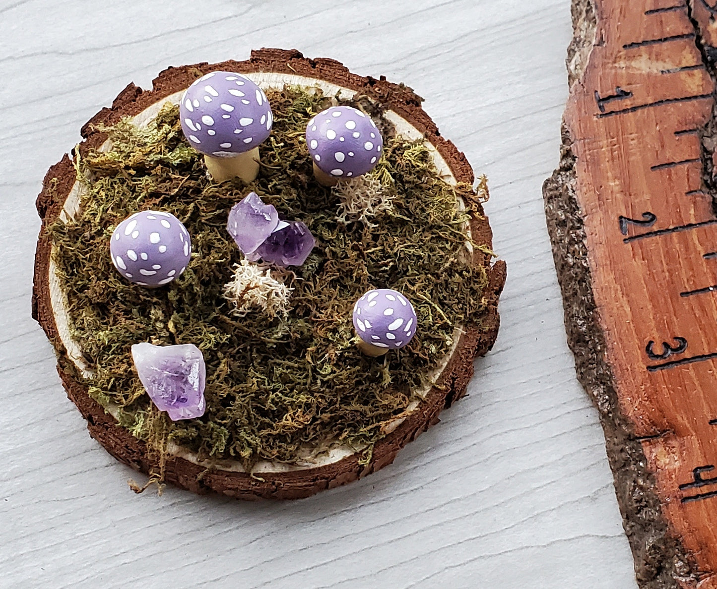 Purple Fungi Sculpture Decoration