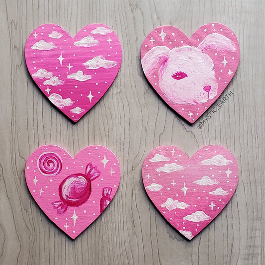 Pastel Bunny Magnet Set