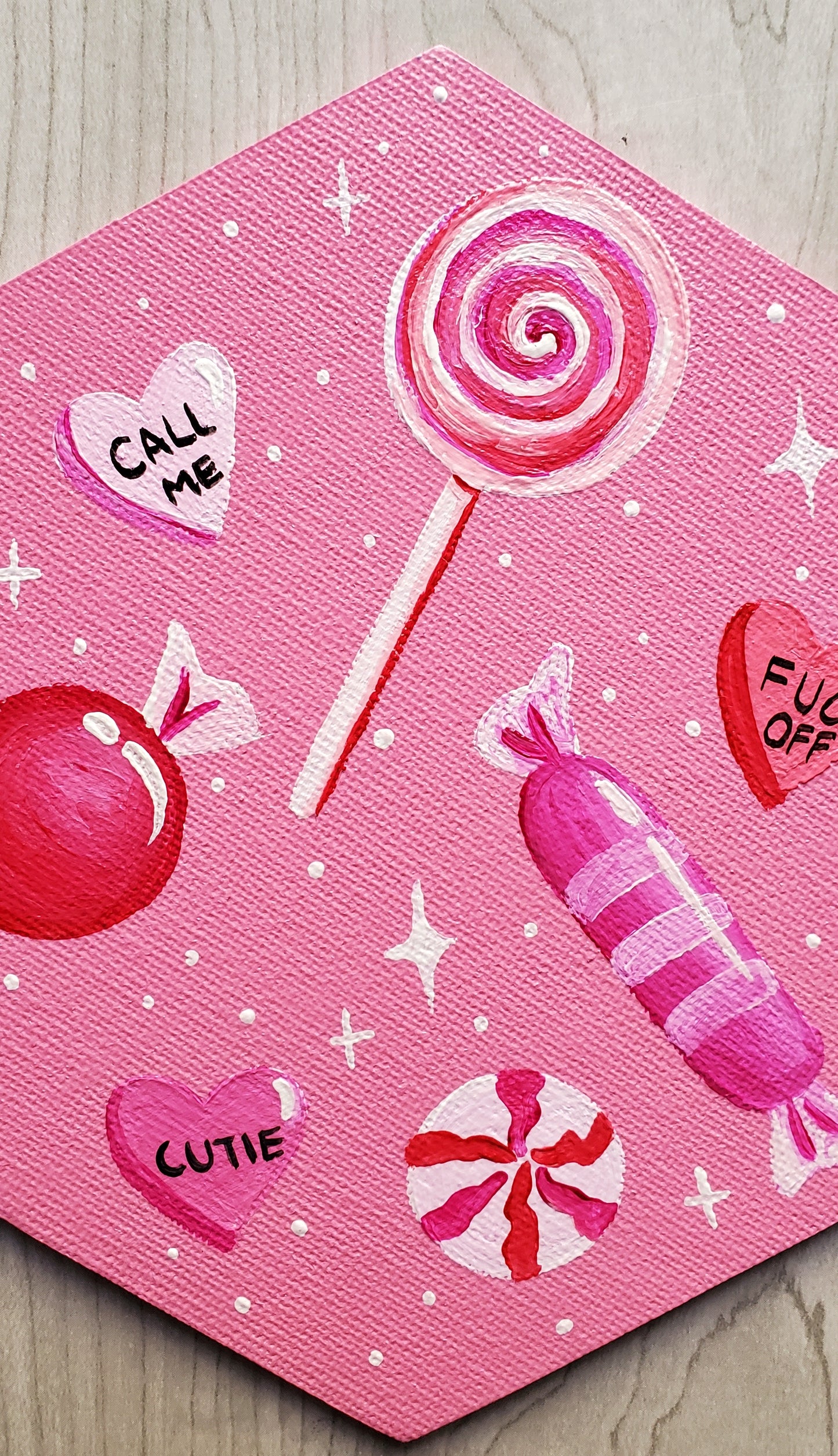 Valentines Candy Magnet 6" x 5"