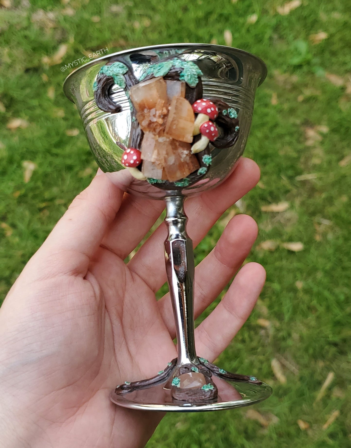 Woodland Aragonite Crystal Goblet