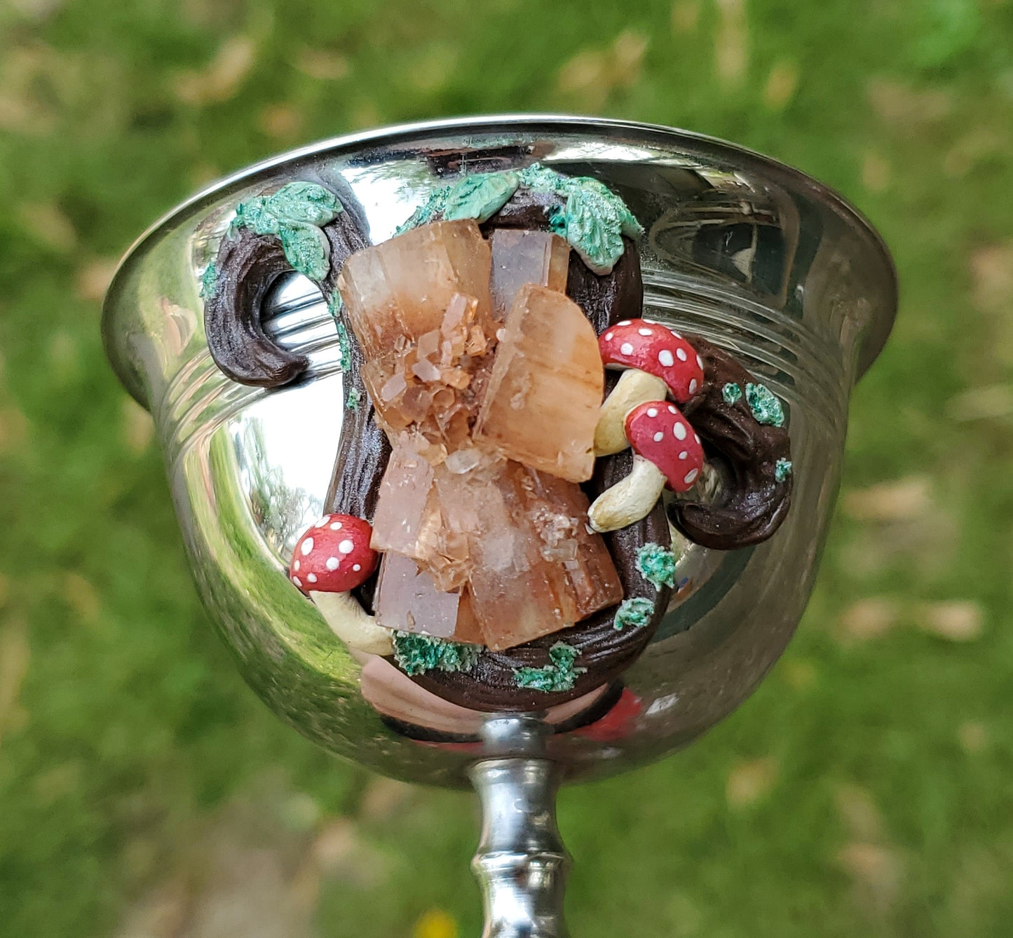 Woodland Aragonite Crystal Goblet