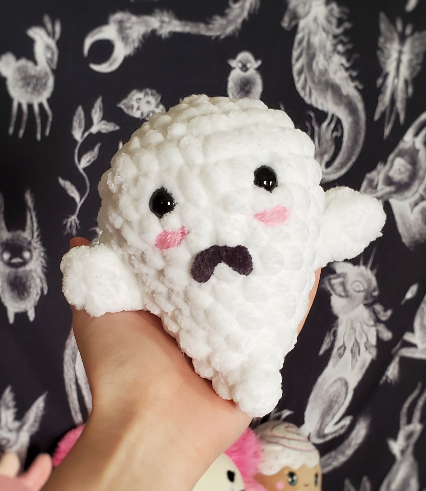 Crochet Ghosties - Happy or Sad