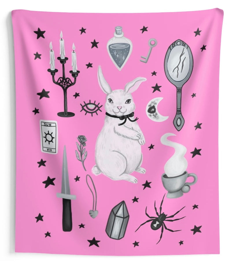 Bunny Familiar Wall Tapestries