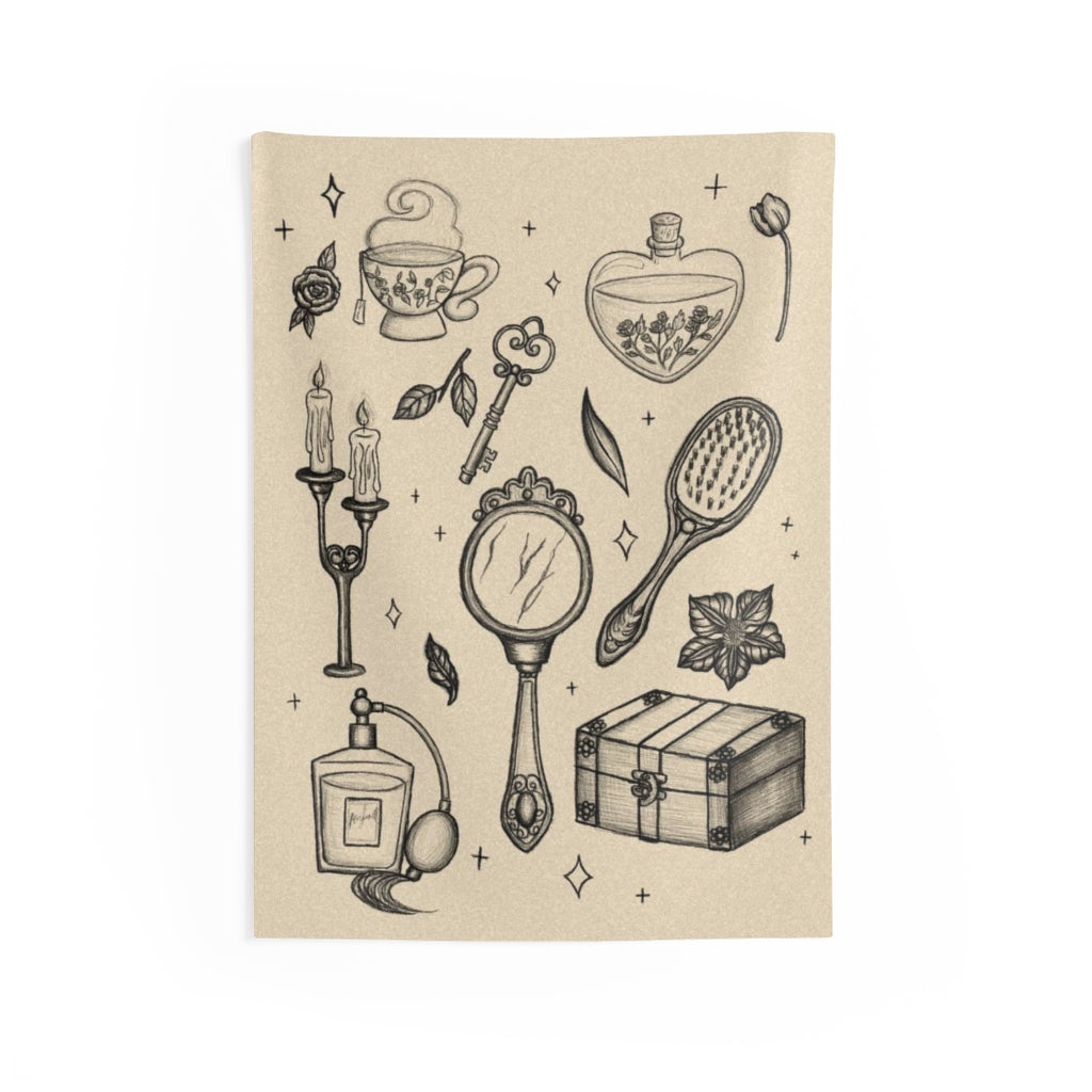 “Vintage Treasures” Wall Tapestries