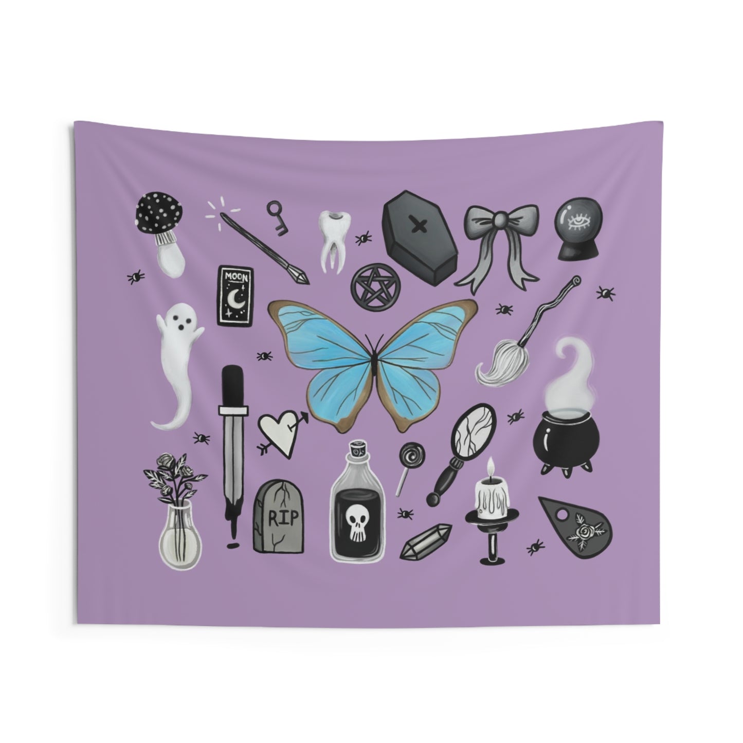 Pearl Morpho Butterfly Wall Tapestries