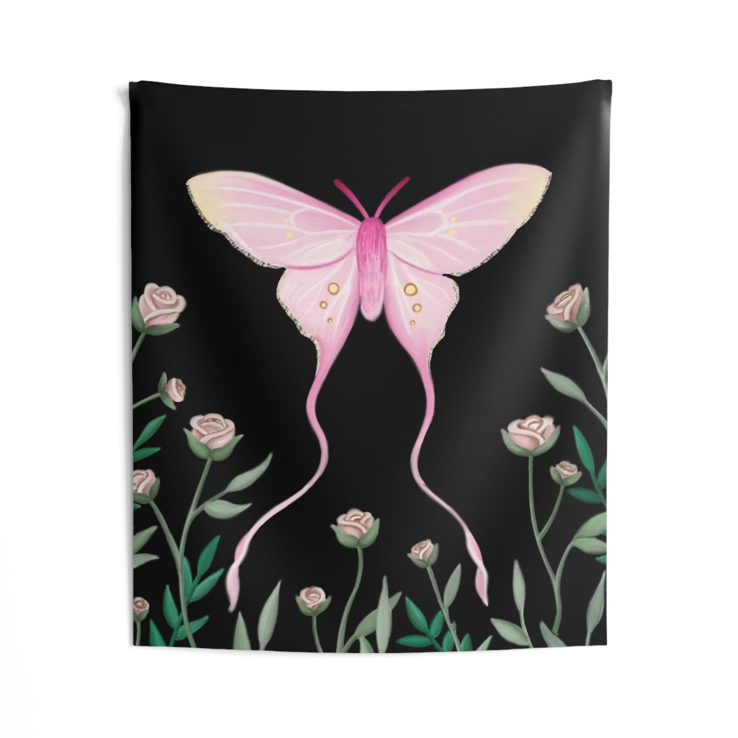 Pink Silk Moth Tapestries