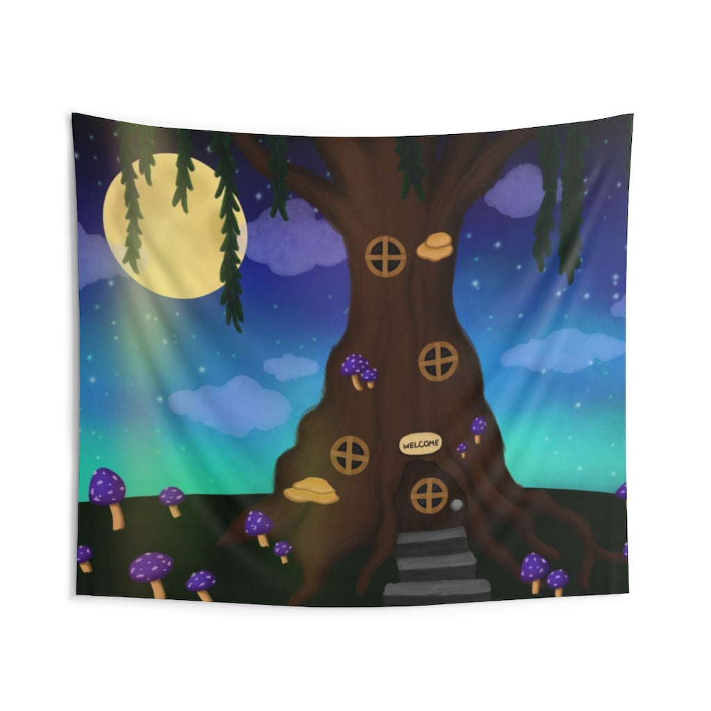 Enchanted Fairy Tree Wall Tapestries