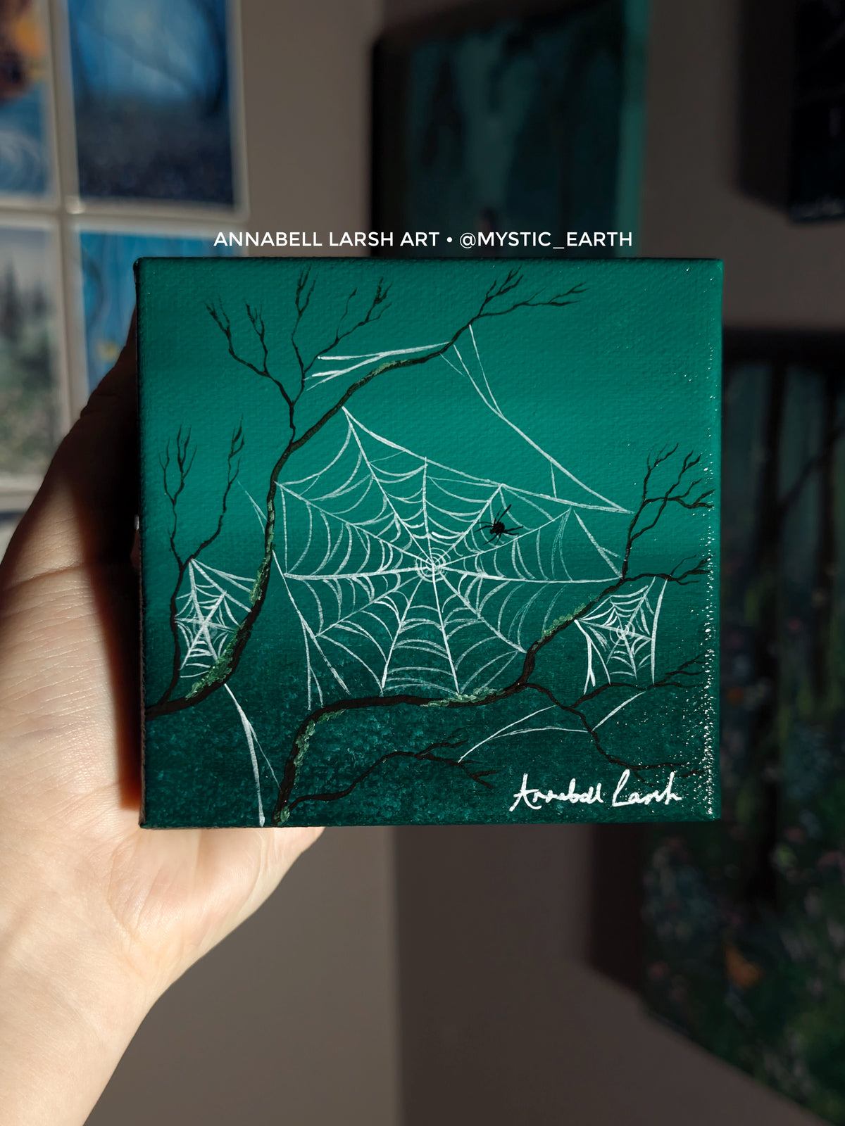 Beatrice's Web 4" Painting
