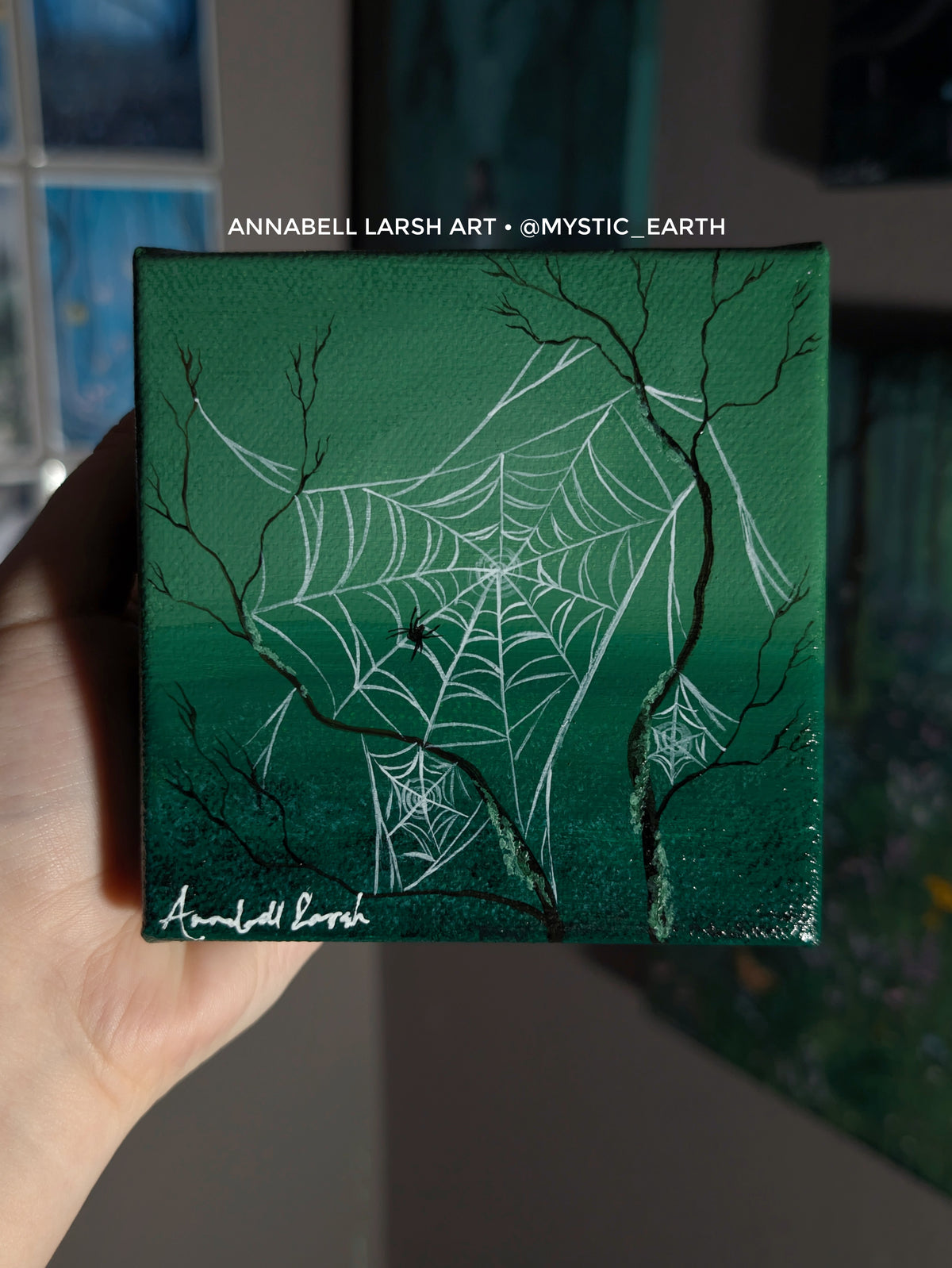 Ethel's Web 4" Painting