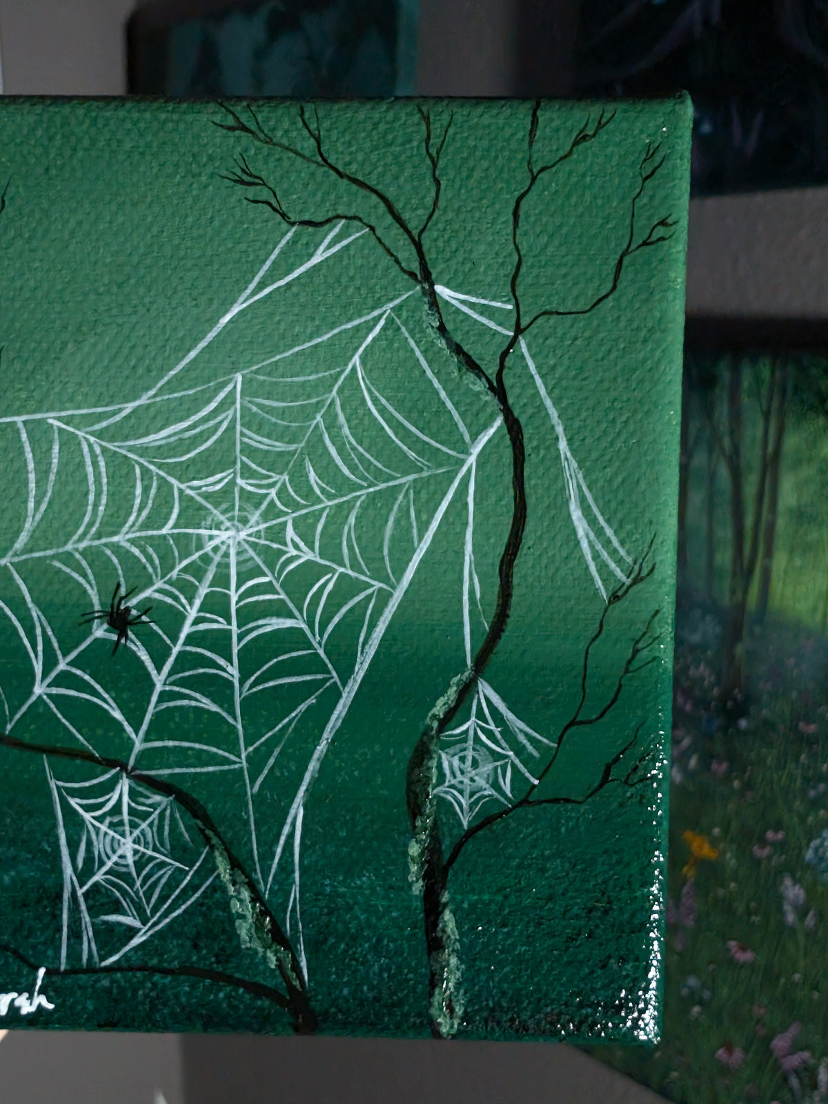 Ethel's Web 4" Painting