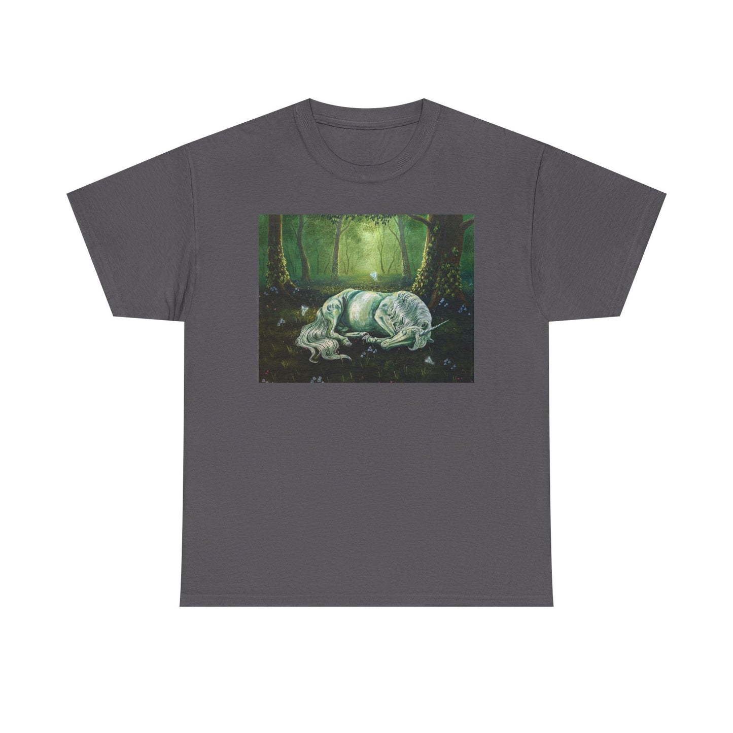 "The Unicorns Slumber" Unisex Cotton Tee