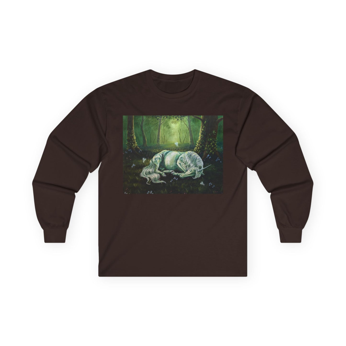 "The Unicorns Slumber" Unisex 100% Cotton Long Sleeve Tees S-5XL