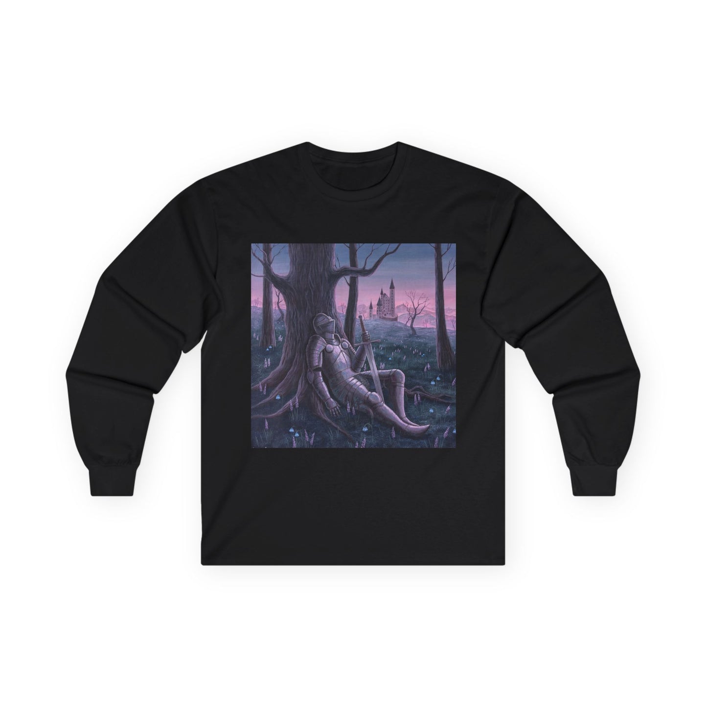 "The Fallen Knight" Unisex 100% Cotton Long Sleeve Tees S-5XL
