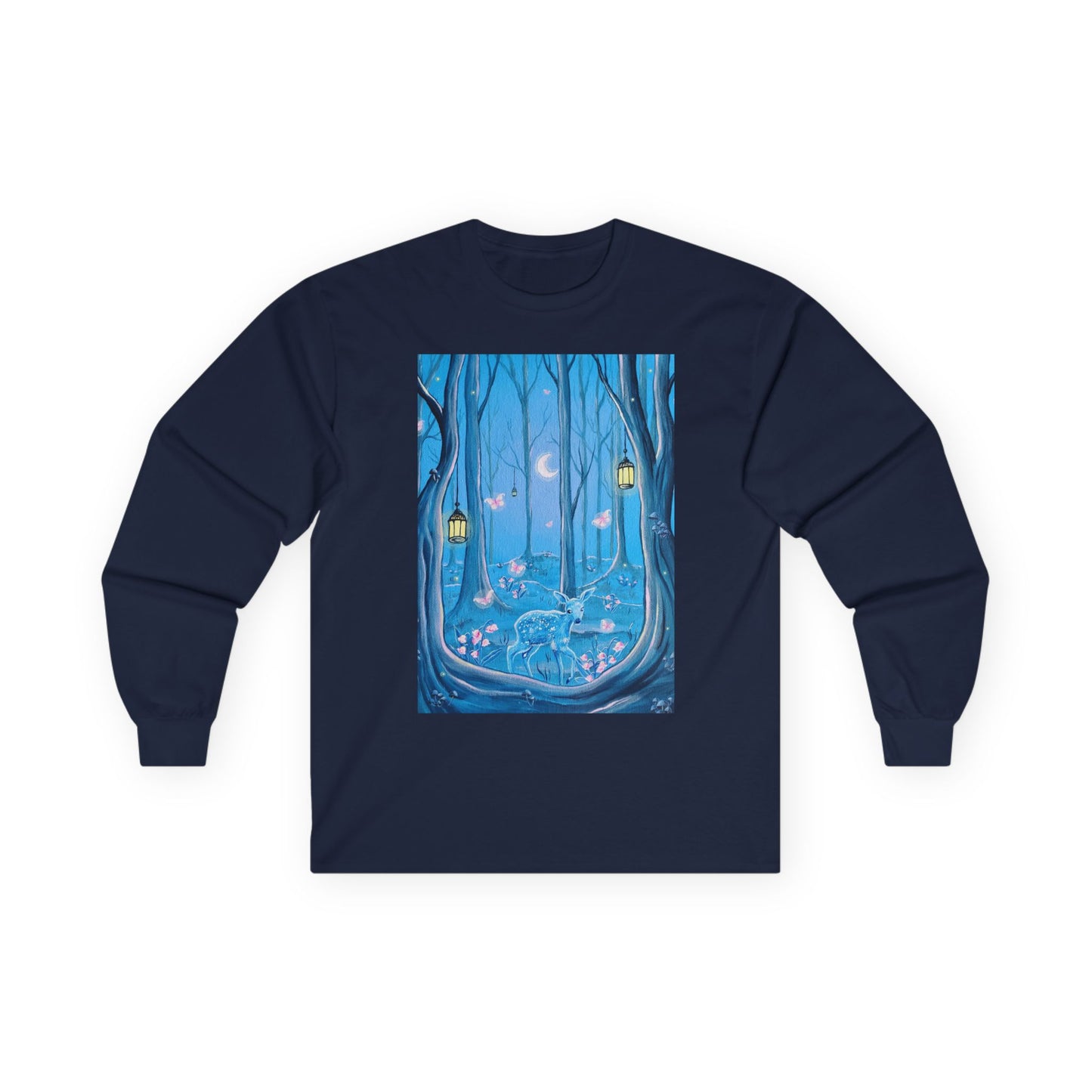 "Deer Spirit" Unisex 100% Cotton Long Sleeve Tees S-5XL