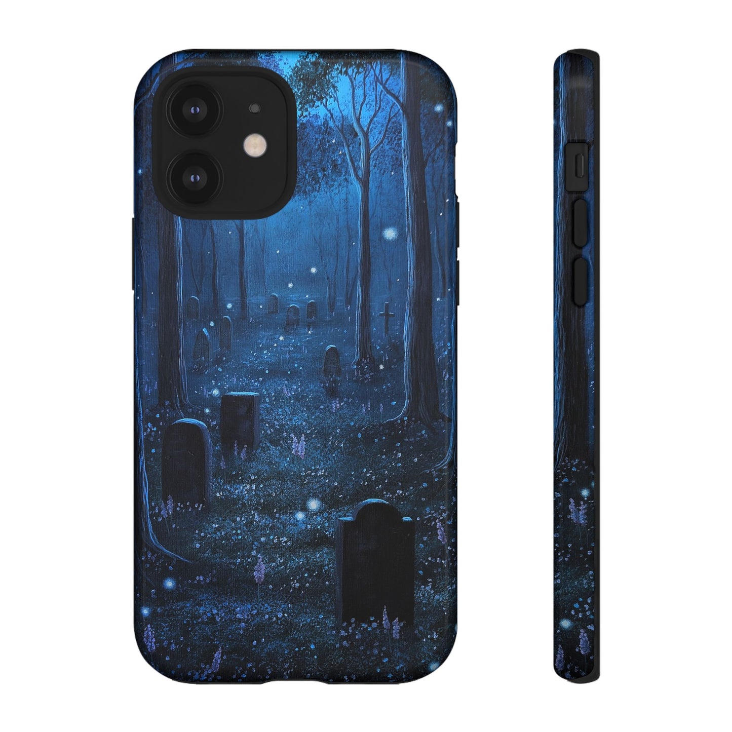 Twilight Cemetery Tough Phone Cases For IPhones 17 Pro through 8