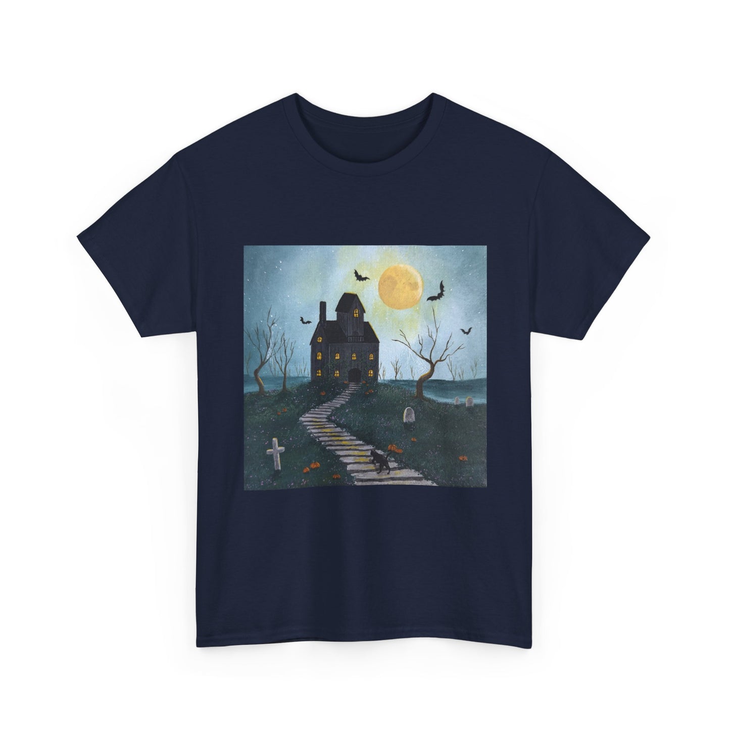 "Haunted House" Unisex Cotton Tees S-5XL