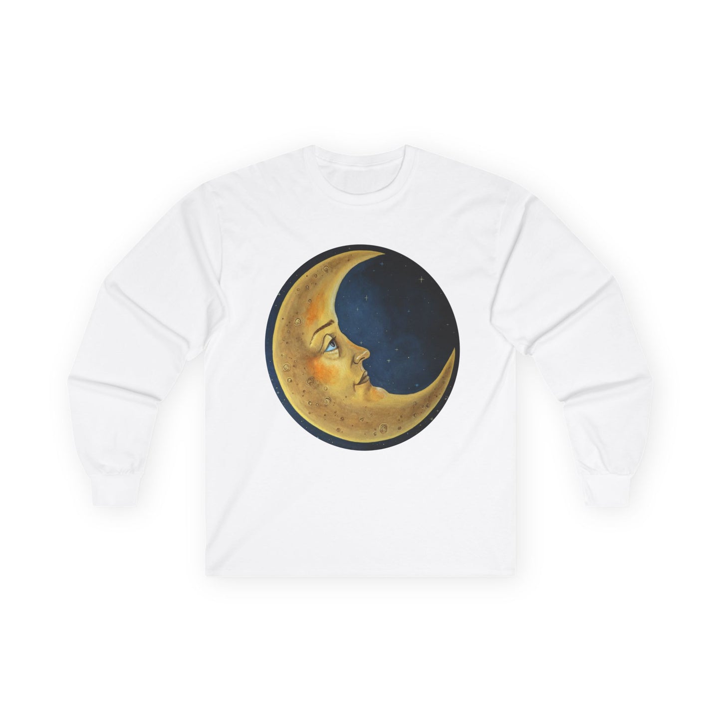 "The Moon" Unisex 100% Cotton Long Sleeve Tees S-5XL