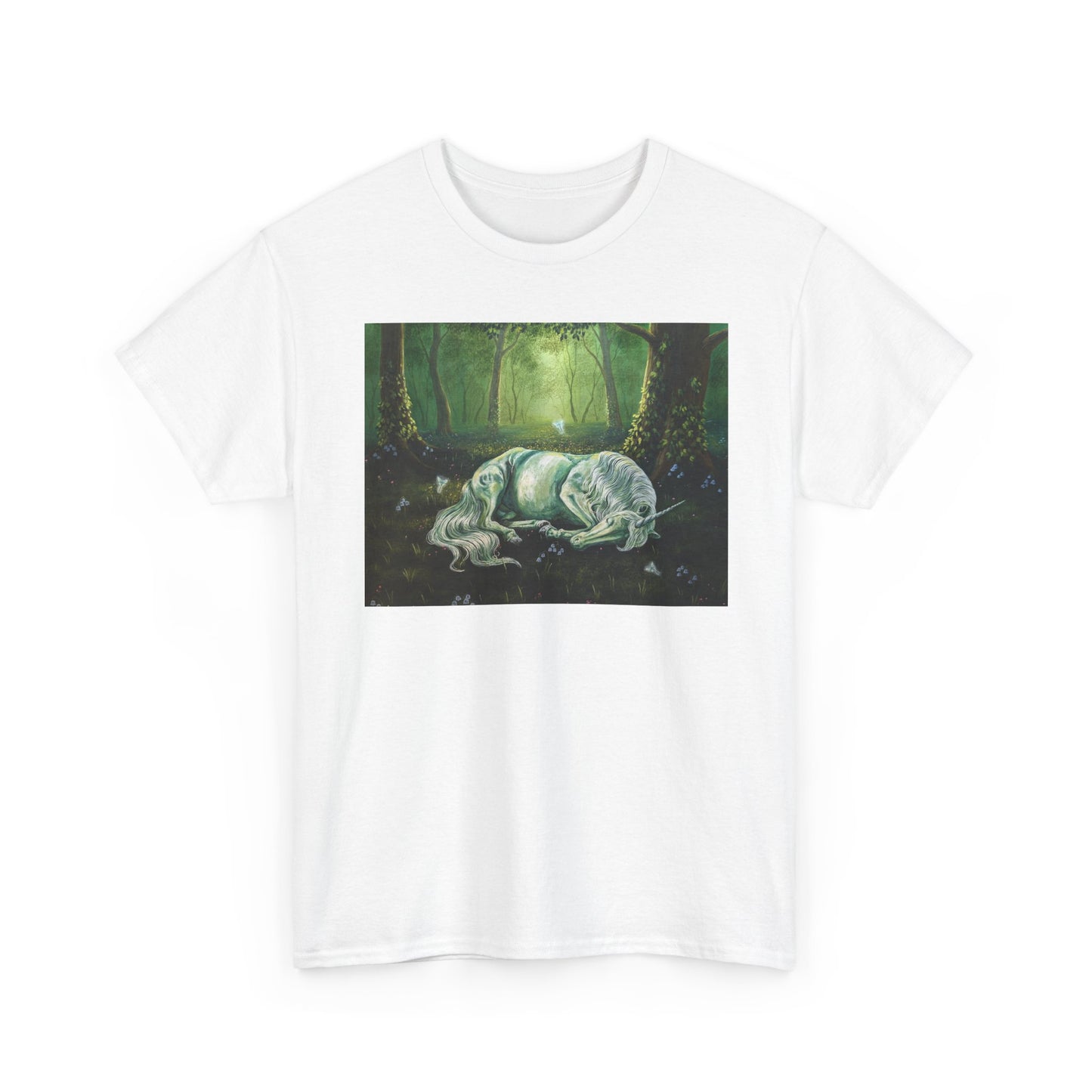 "The Unicorns Slumber" Unisex Cotton Tee