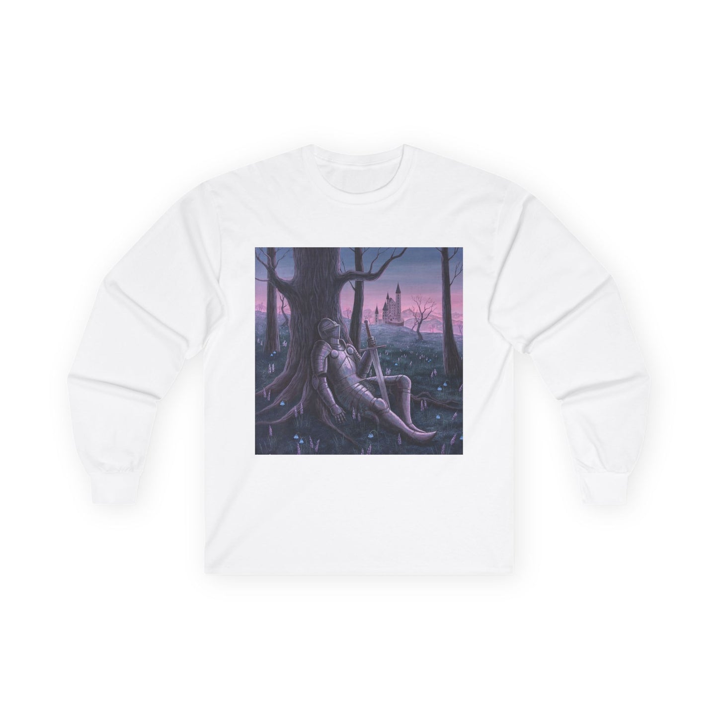"The Fallen Knight" Unisex 100% Cotton Long Sleeve Tees S-5XL