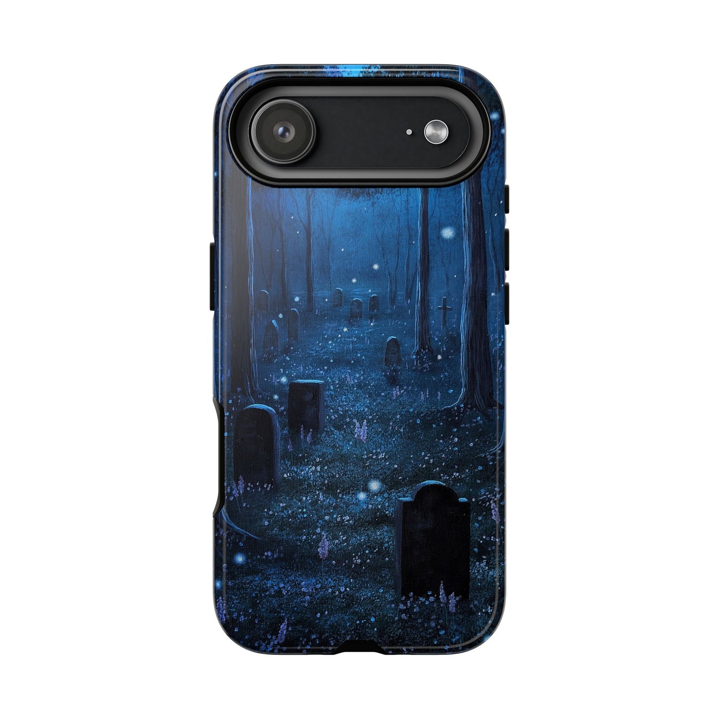 Twilight Cemetery Tough Phone Cases For IPhones 17 Pro through 8