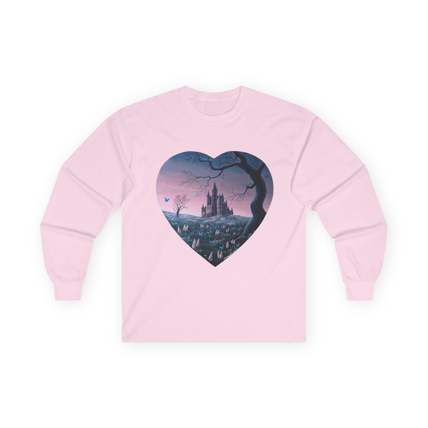 "The Rosewood Castle" Unisex 100% Cotton Long Sleeve Tees S-5XL