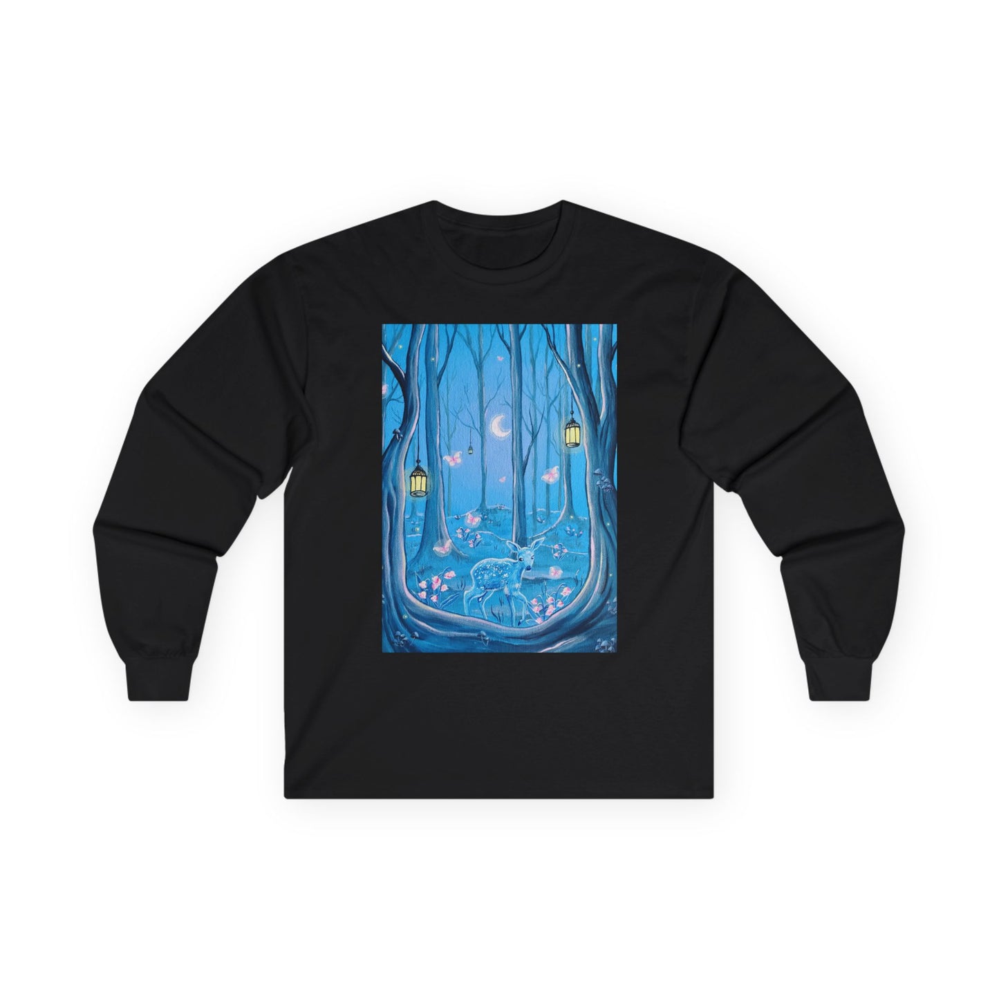 "Deer Spirit" Unisex 100% Cotton Long Sleeve Tees S-5XL