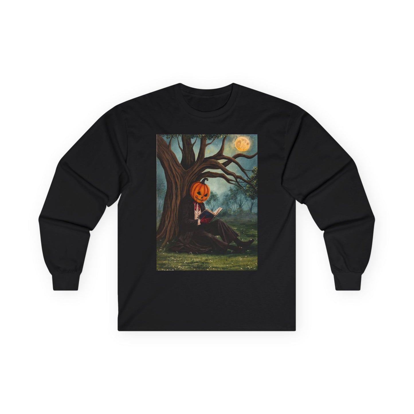 "The Headless Horseman" Unisex 100% Cotton Long Sleeve Tees S-5XL