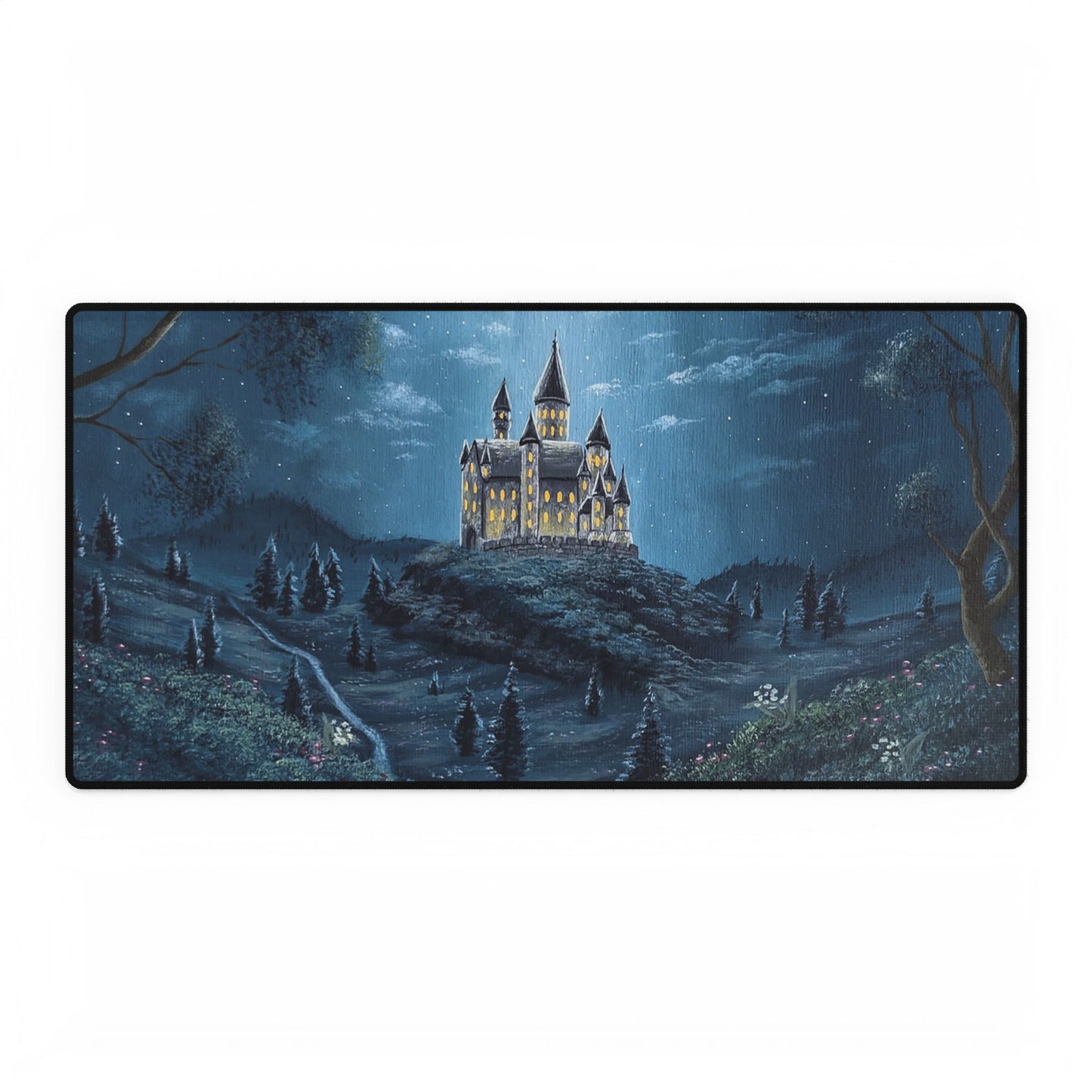 The Moonlit Castle Computer Mouse Pads