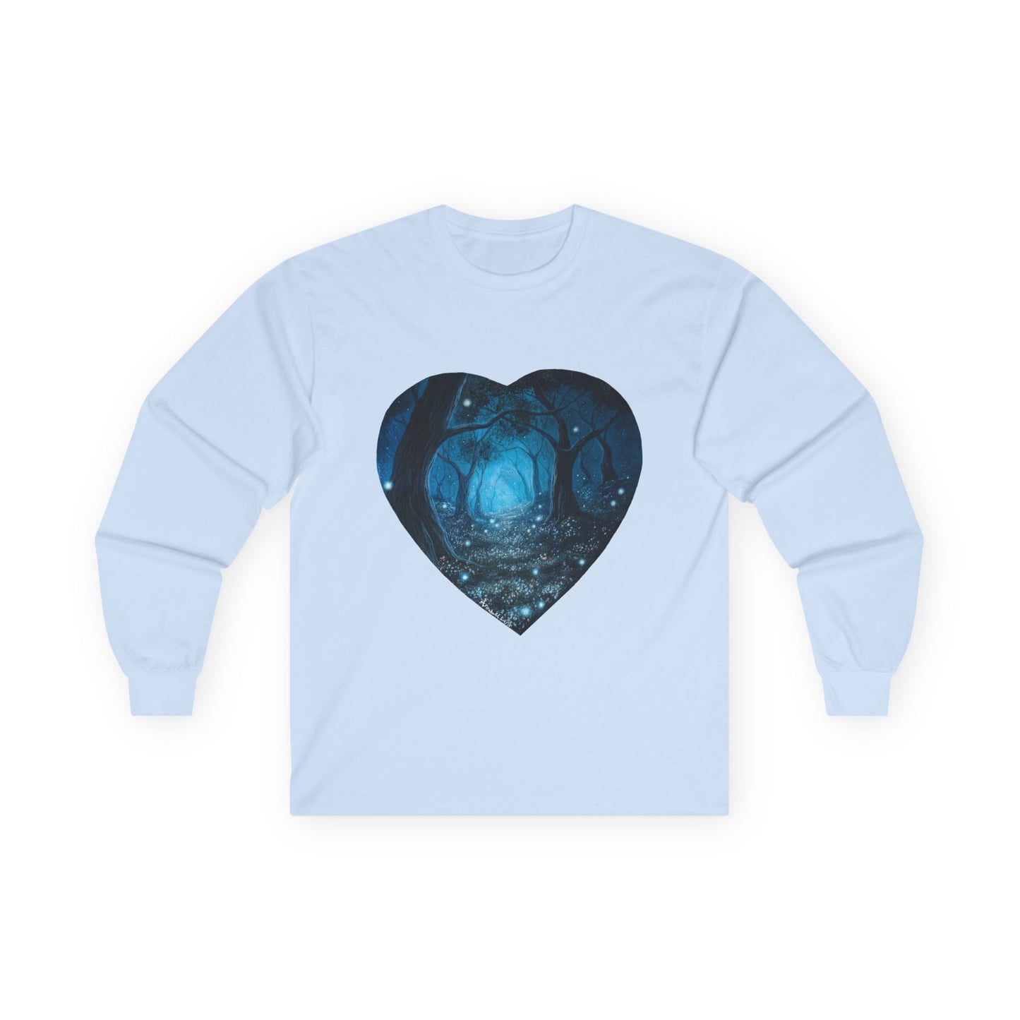 "Whispering Forest" Cotton Long Sleeve Tees S-5XL