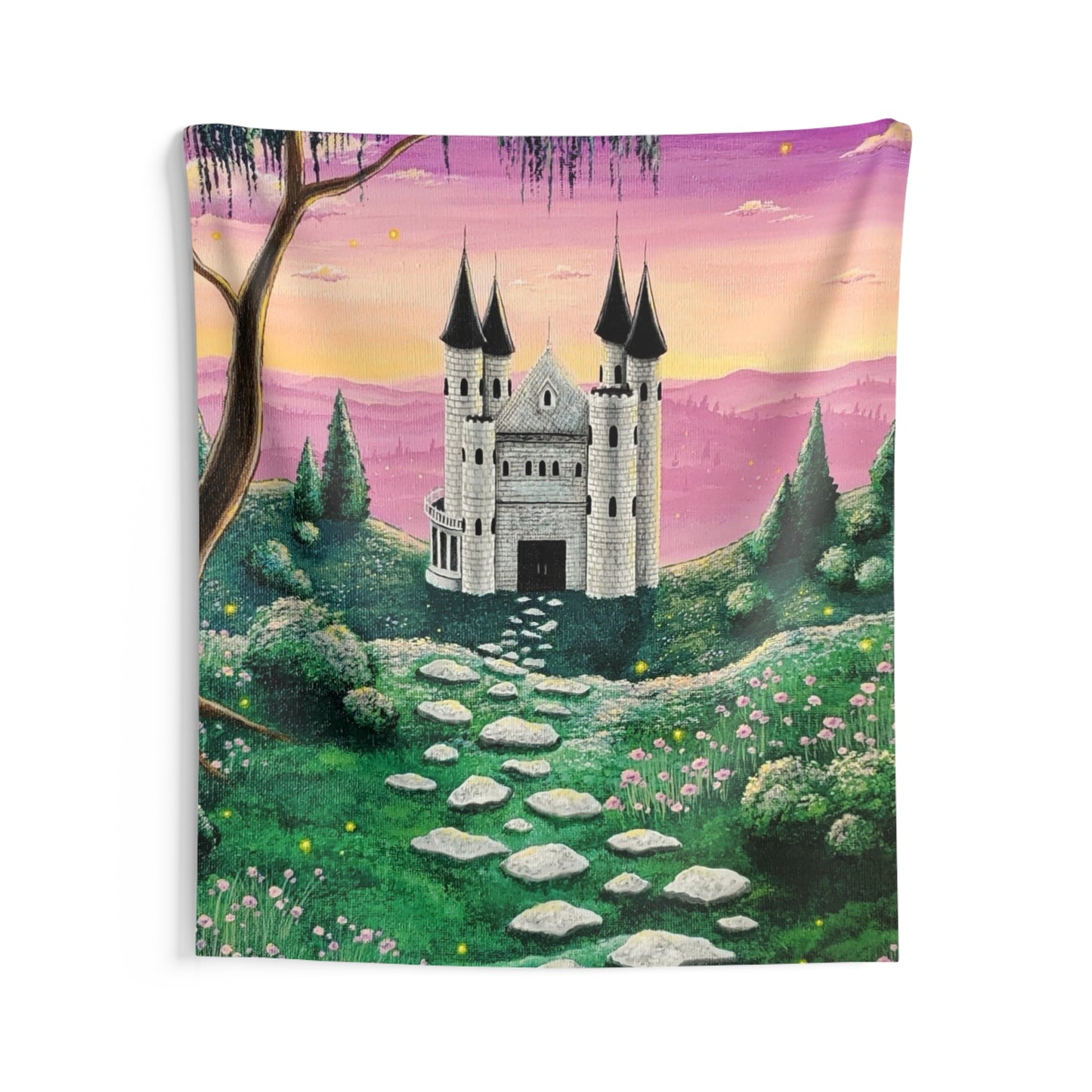 Castle in the Mountains Wall Tapestries