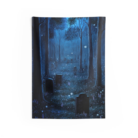 The Twilight Cemetery Wall Tapestry