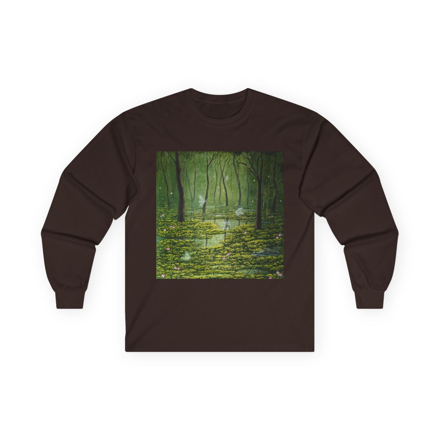 "Fairies in the Swamp" Unisex 100% Cotton Long Sleeve Tees S-5XL