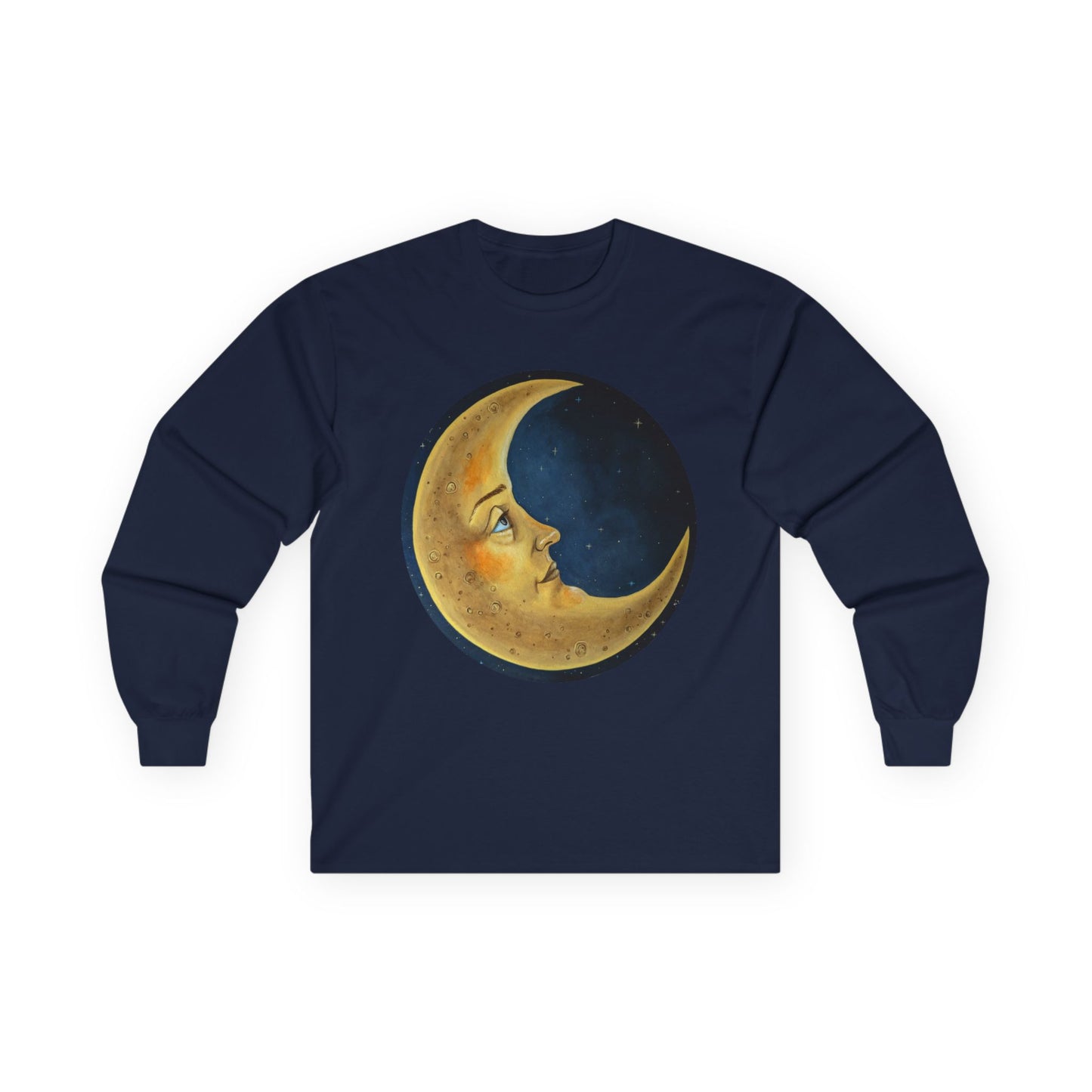"The Moon" Unisex 100% Cotton Long Sleeve Tees S-5XL