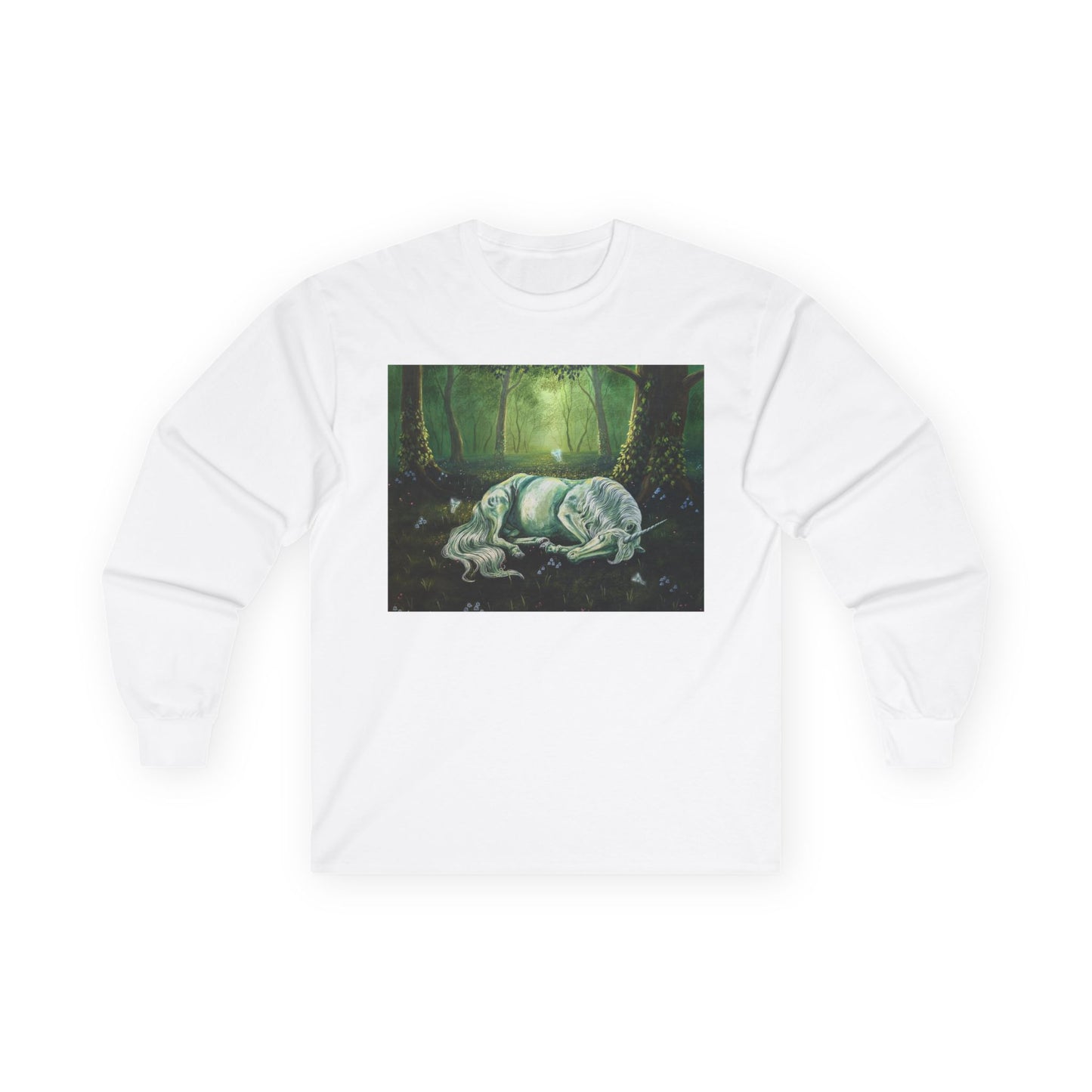 "The Unicorns Slumber" Unisex 100% Cotton Long Sleeve Tees S-5XL