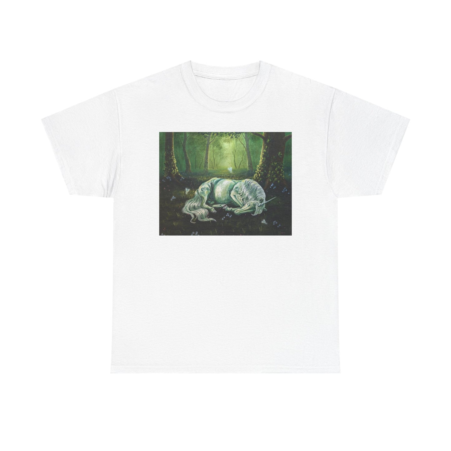 "The Unicorns Slumber" Unisex Cotton Tee