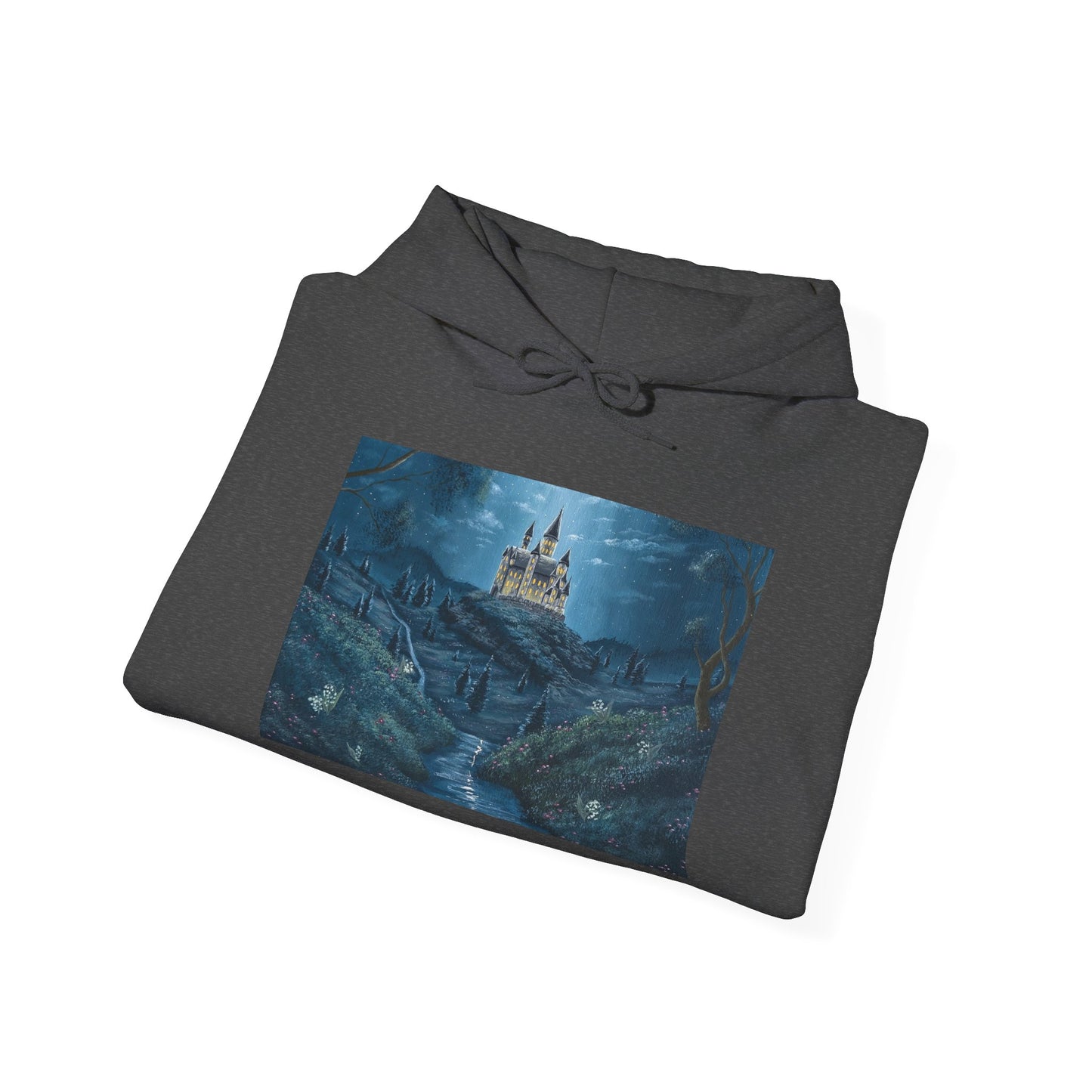 "The Moonlit Castle" Unisex Pullover Hoodie S-5XL