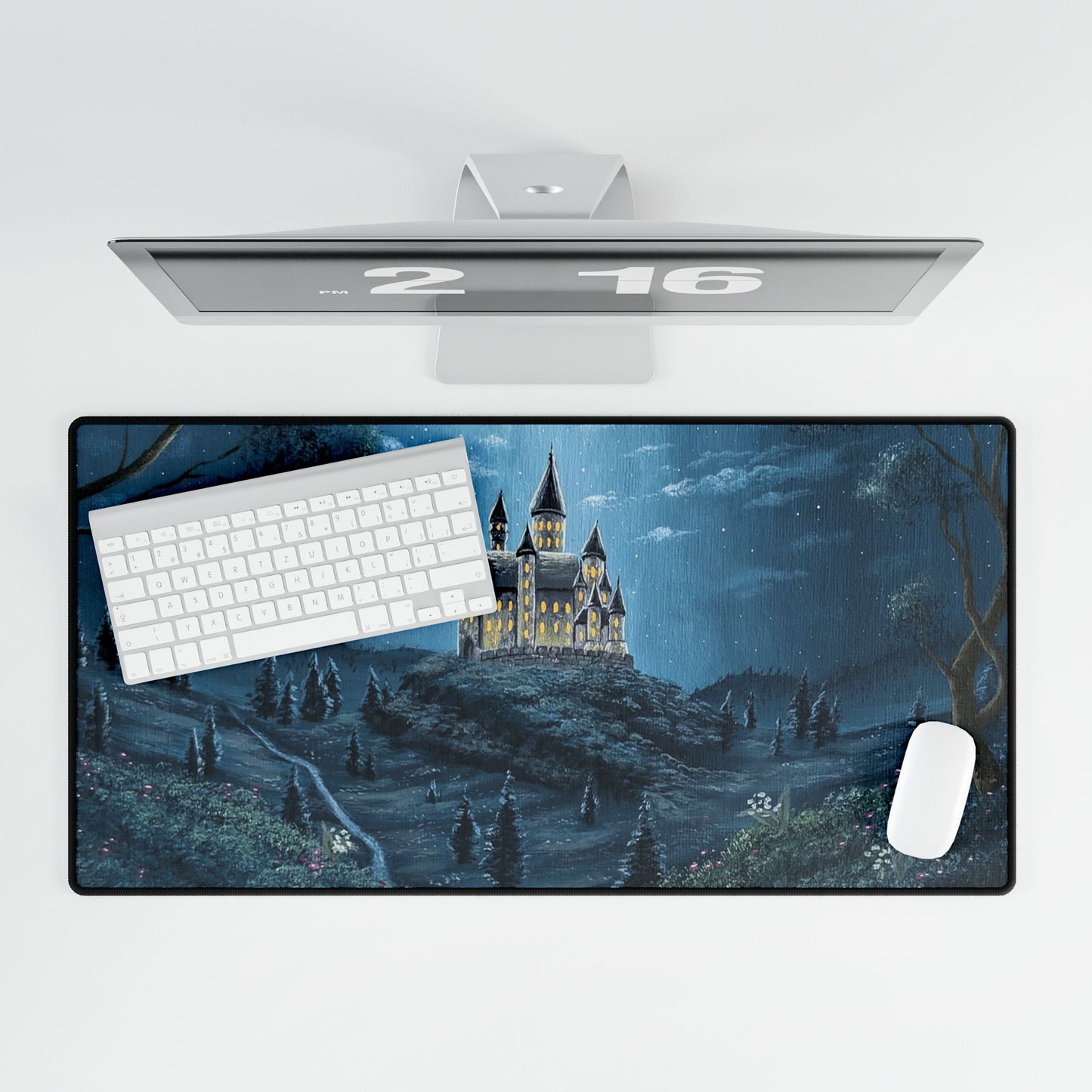 The Moonlit Castle Computer Mouse Pads