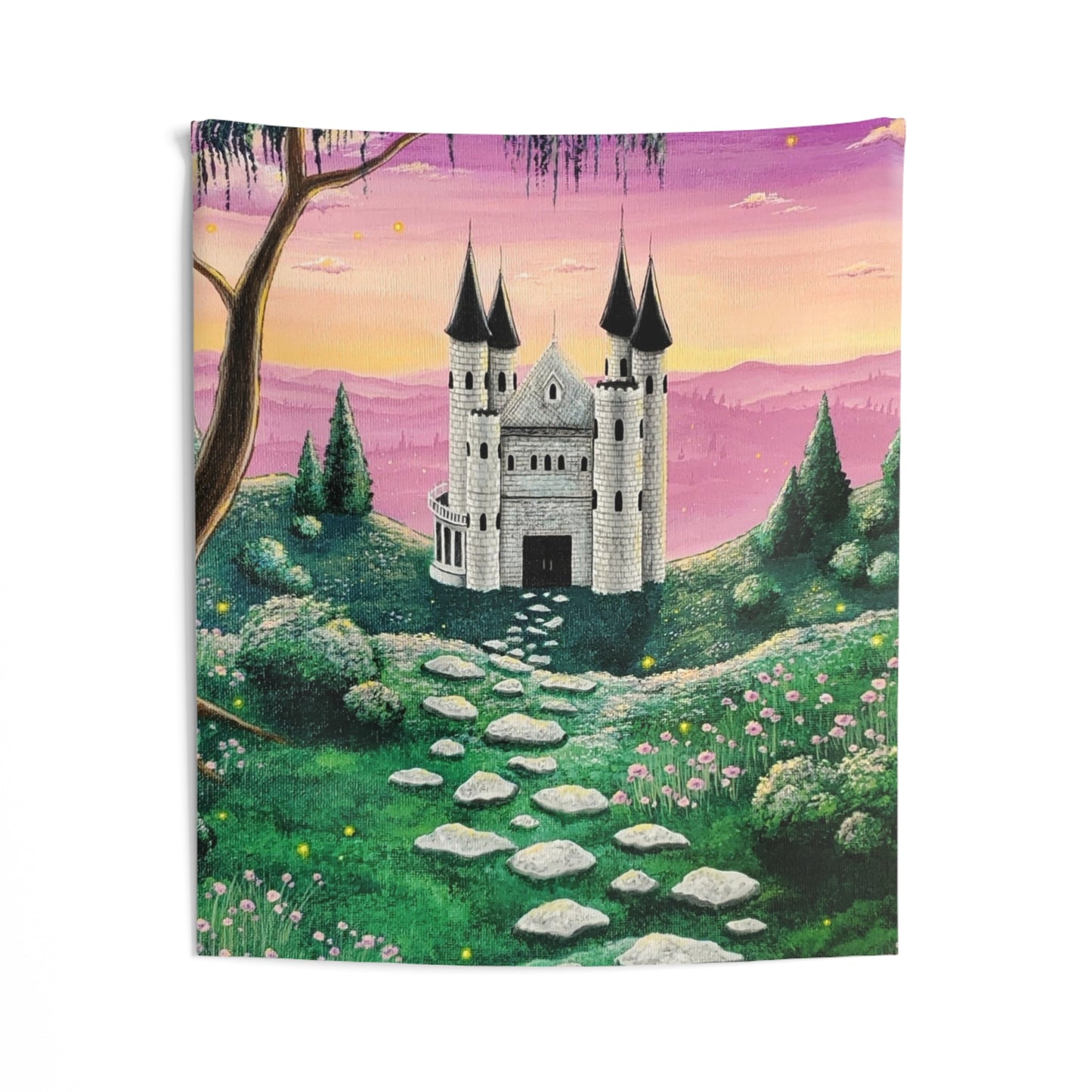 Castle in the Mountains Wall Tapestries