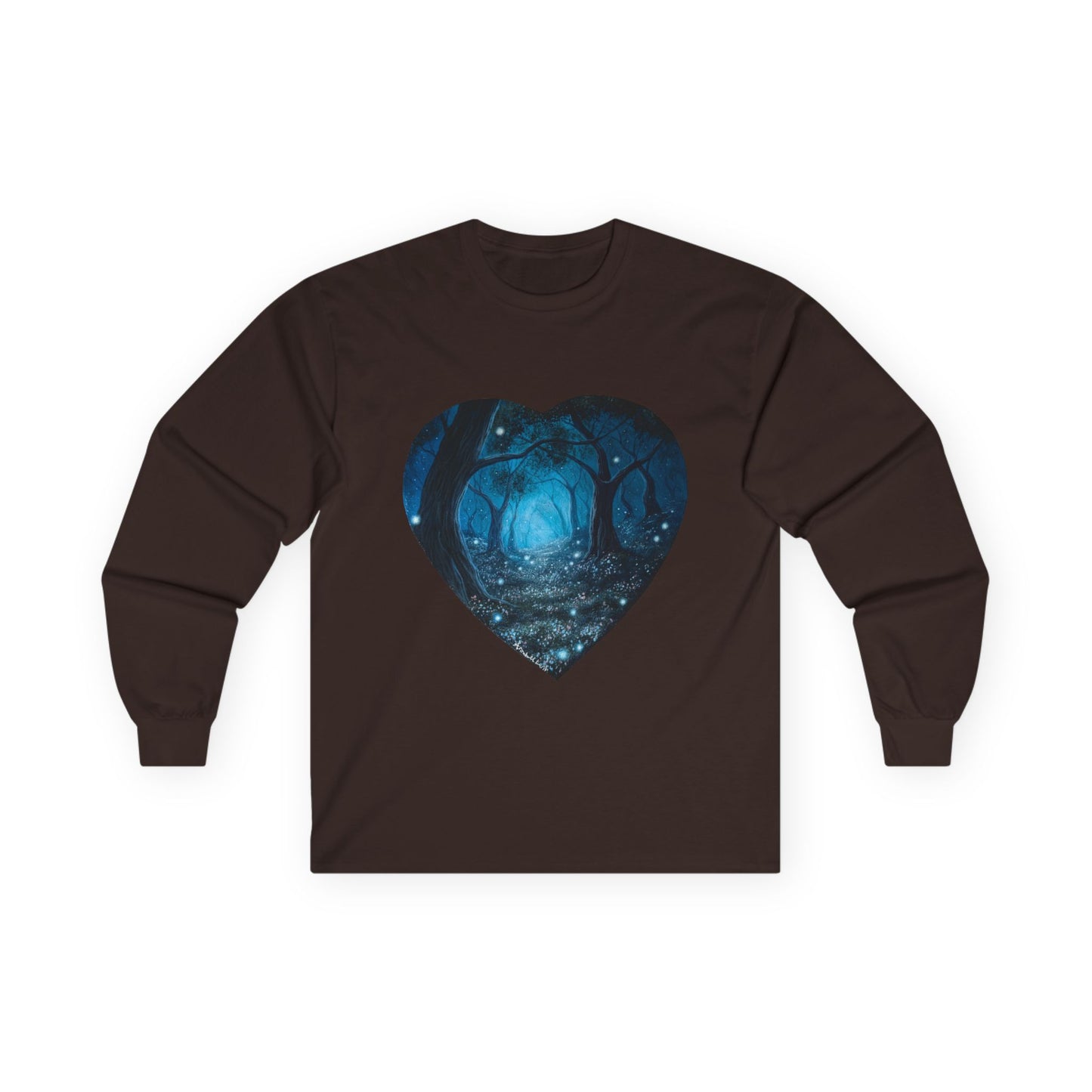 "Whispering Forest" Cotton Long Sleeve Tees S-5XL