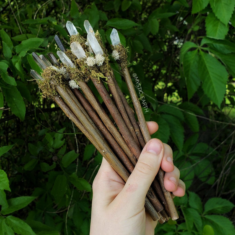 Crystal Apple Wood Wands