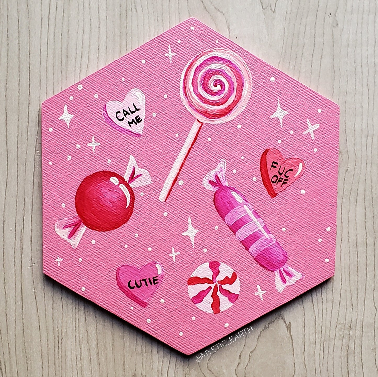 Valentines Candy Magnet 6" x 5"