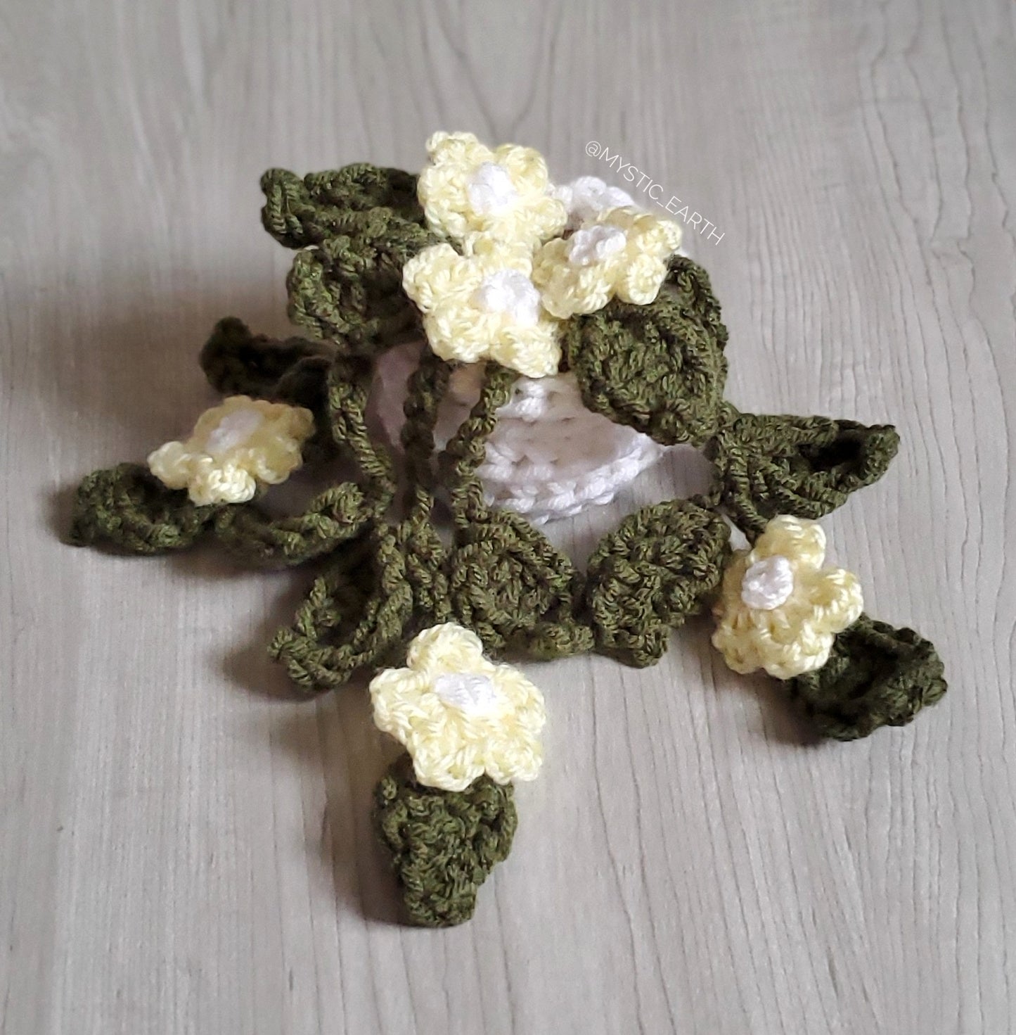 Crochet Potted Daisy Plant