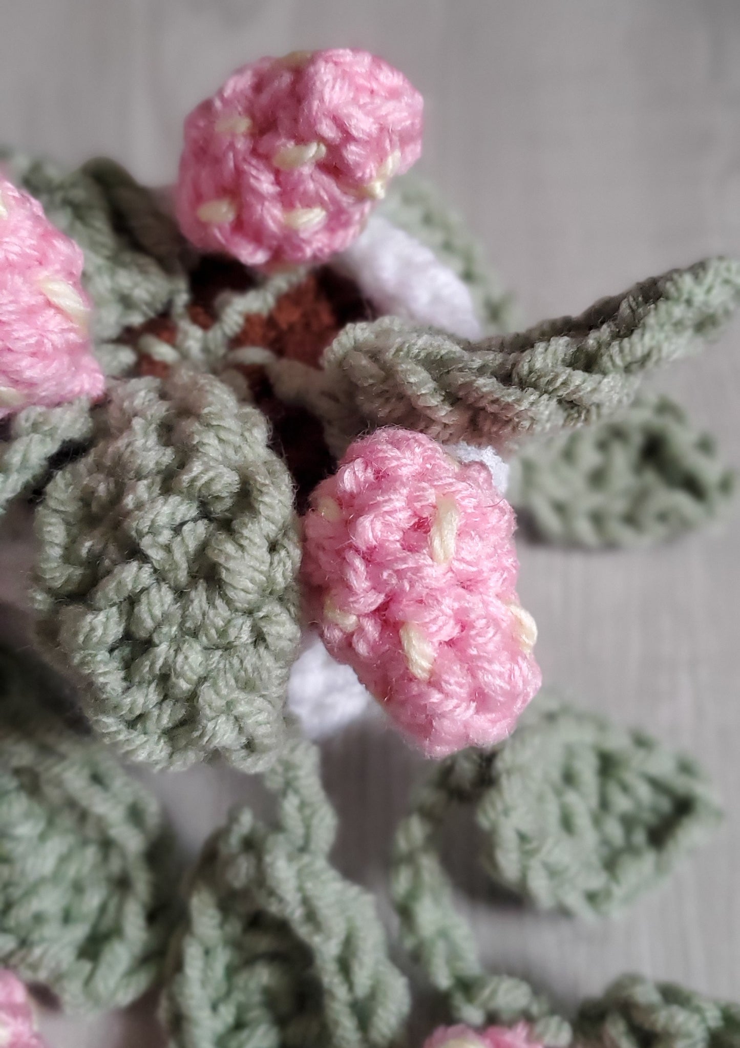Crochet Potted Strawberry Plant