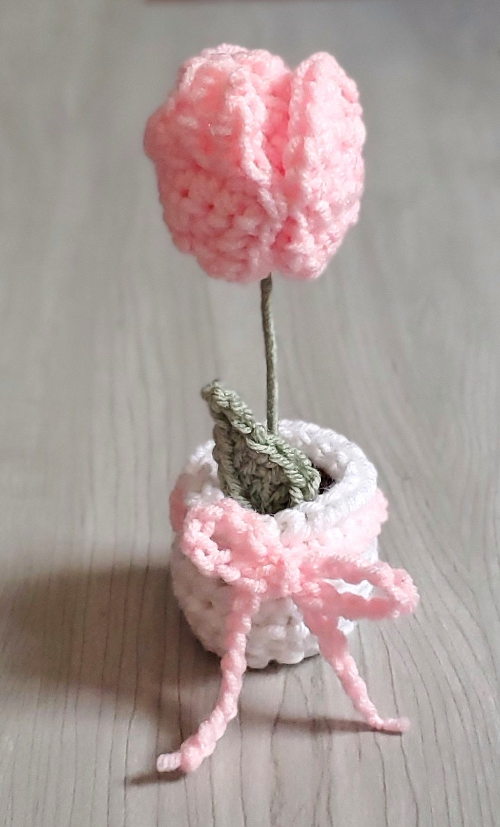 Crochet Potted Tulip