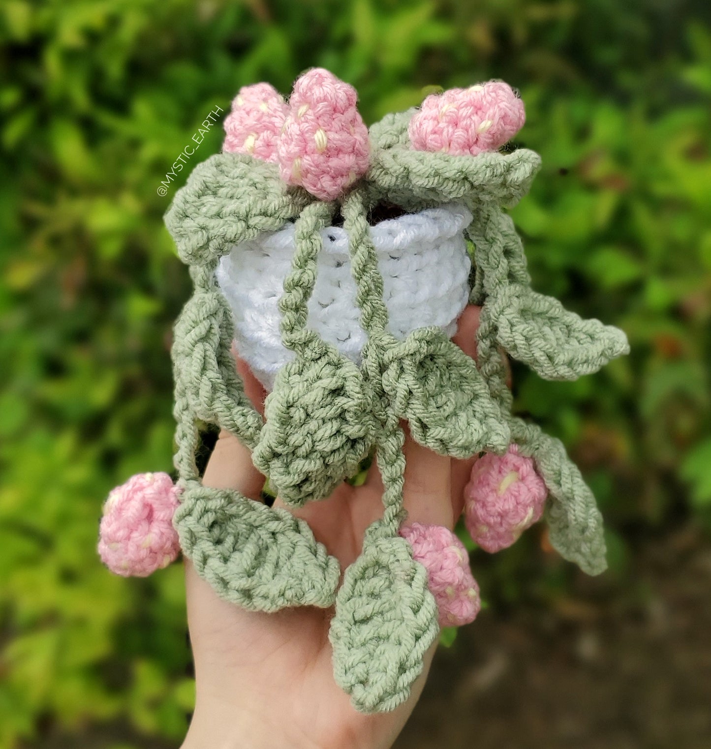 Crochet Potted Strawberry Plant