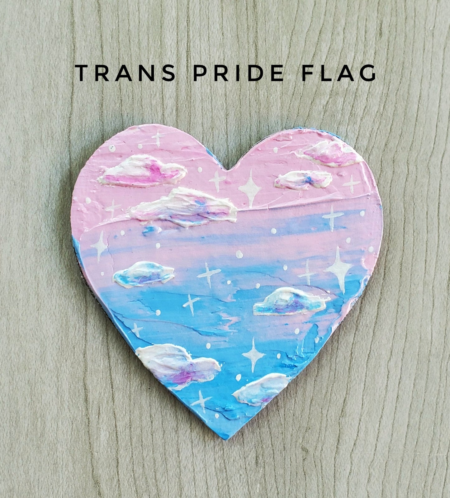 Textured Sunset Pride Flag Magnets