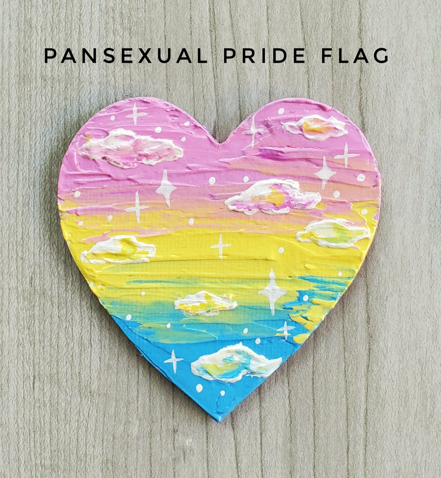 Textured Sunset Pride Flag Magnets