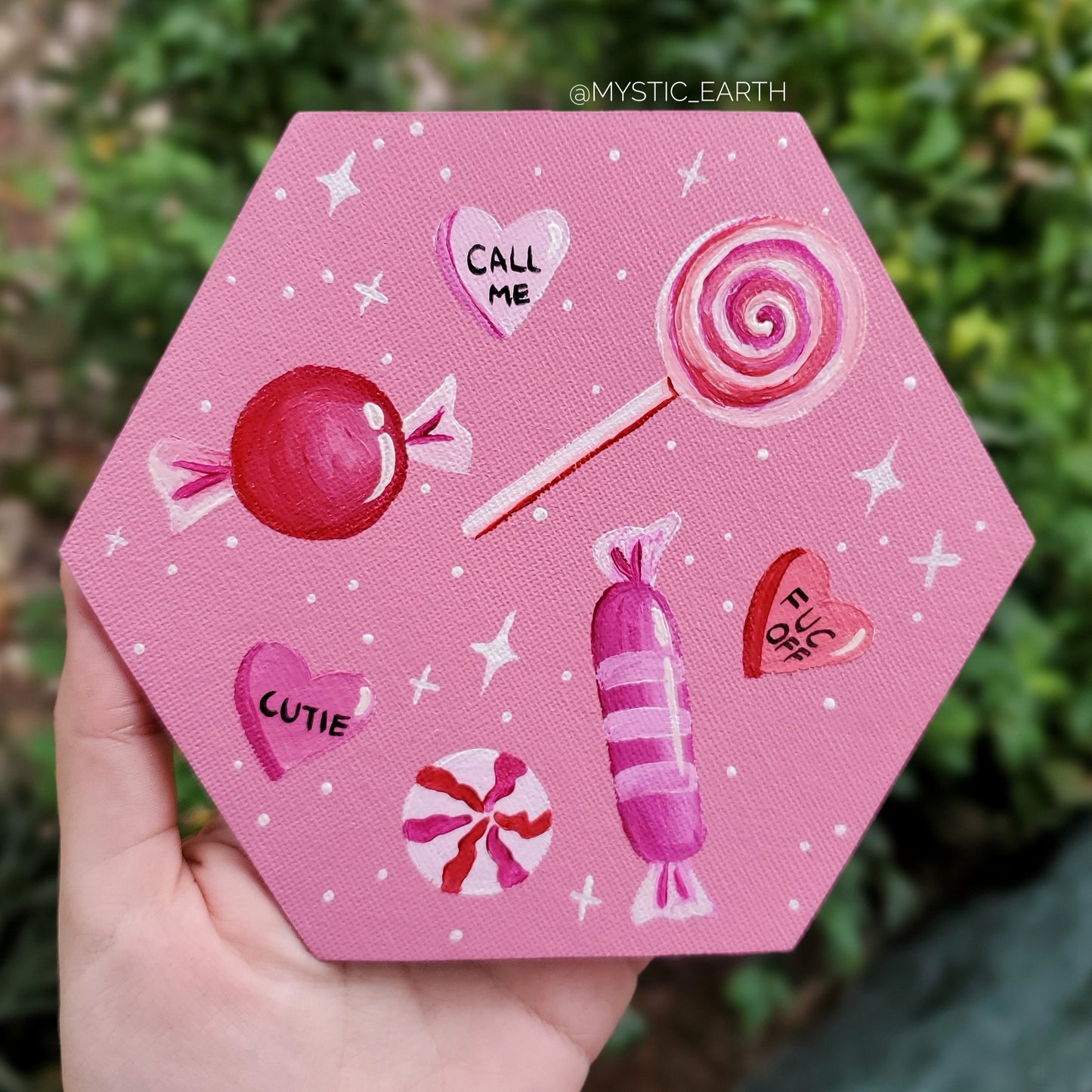 Valentines Candy Magnet 6" x 5"