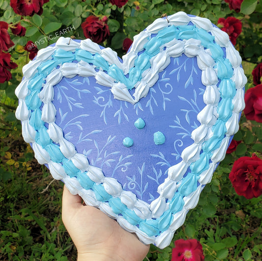 Textured Blueberry Cake Painting