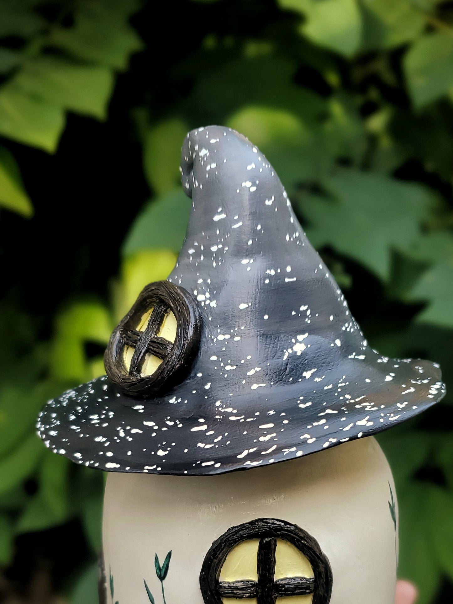 Mushroom Witch House Sculpture (Functional Jar)